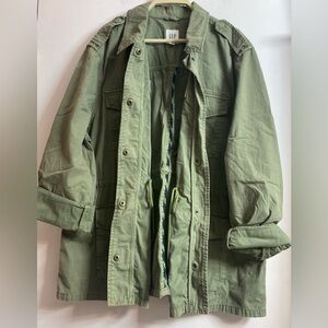 Gap Women green utility safari jacket for casual or any wear, size xxl